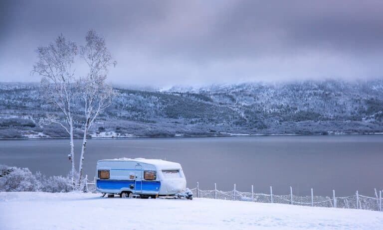 winter RV camping