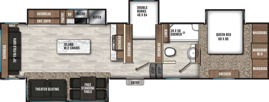 Our Favorite Fifth Wheel Floor Plans with 2 Bedrooms