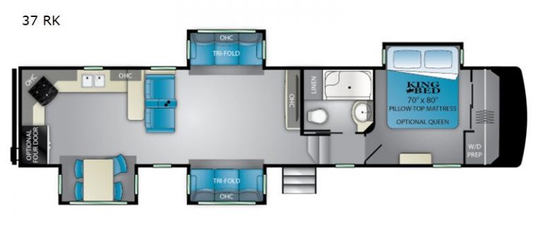 5 Fifth Wheel Floor Plans with Rear Kitchens Camper Report