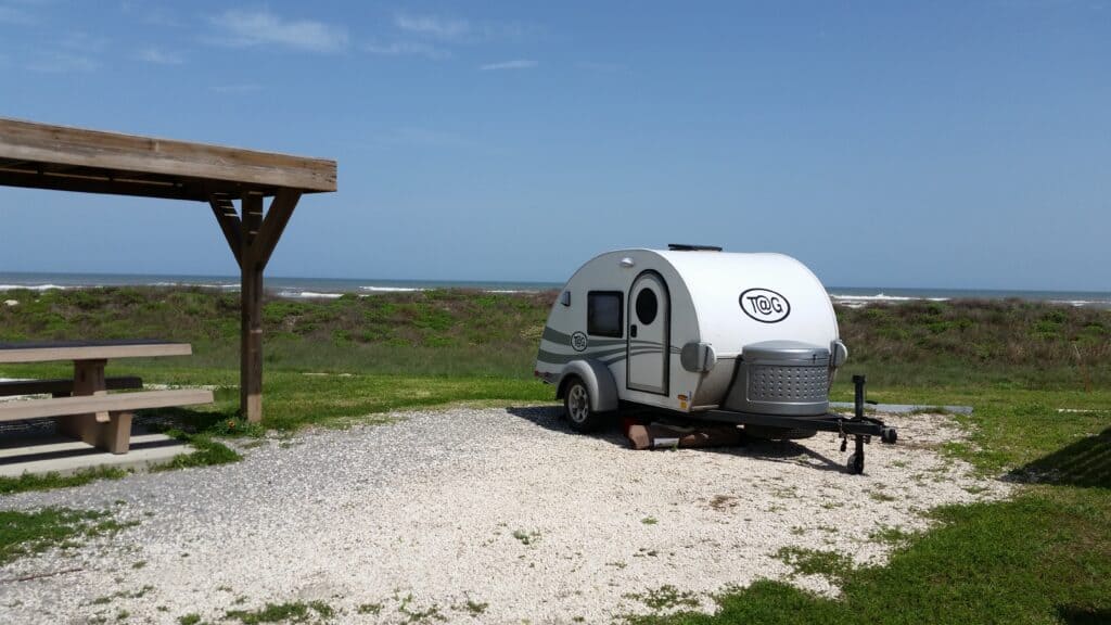 Small travel trailers are compact and cozy. Photo via NPS