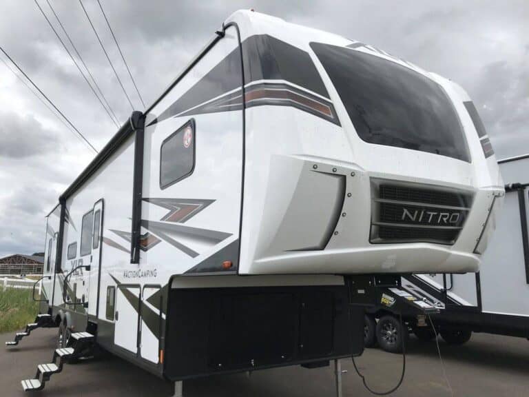 Front view of Forest River XLR Camper