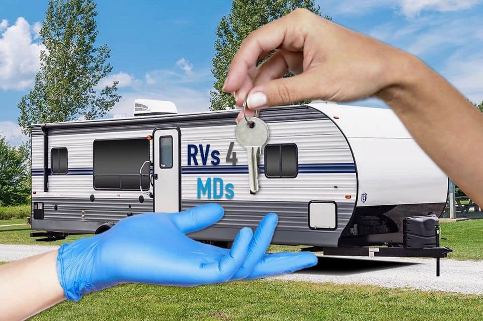 RV acts as Temporary Housing for doctors and nurses during pandemic.