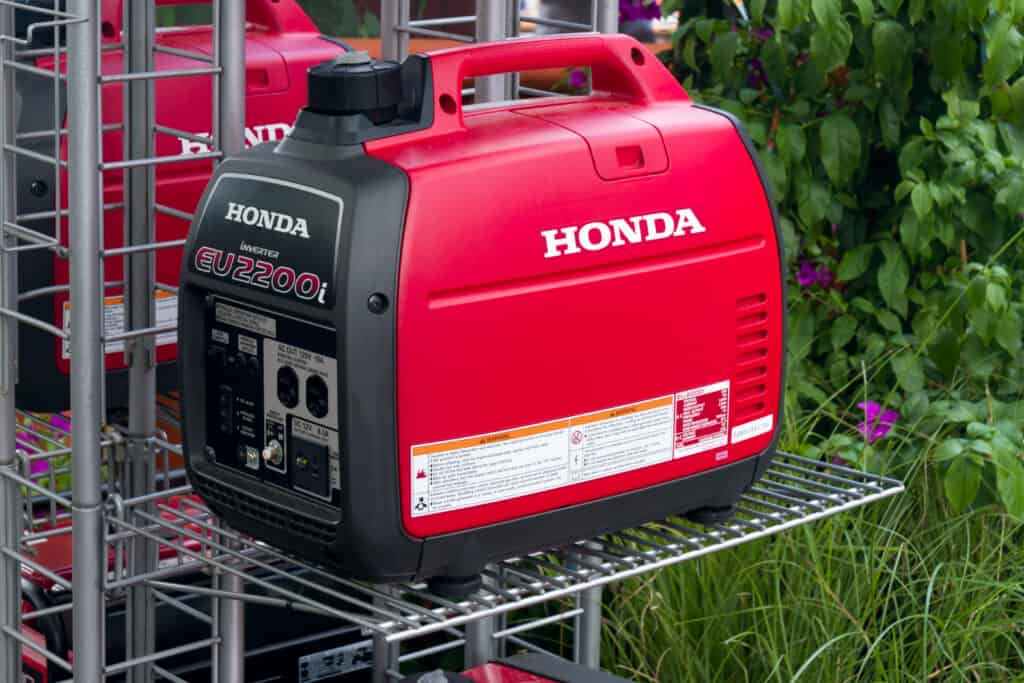 Honda EU2200 Generator on sale rack.