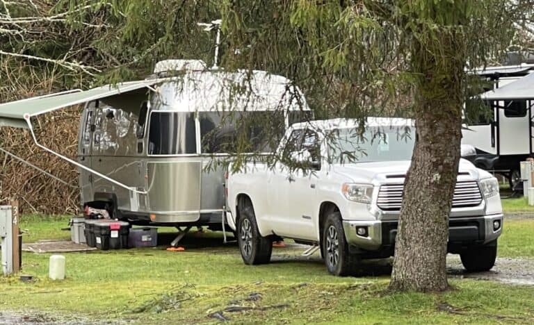 Airstreams are a popular brand of travel trailer with an iconic look.