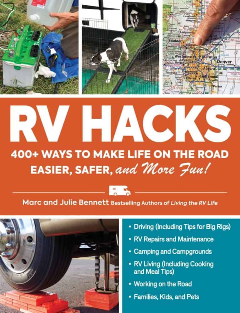 Cover photo of RV Hacks book