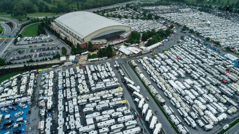 An overview of the Hershey RV Show grounds