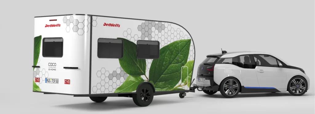 autocaravanas para vehículos eléctricos - representación de una próxima caravana