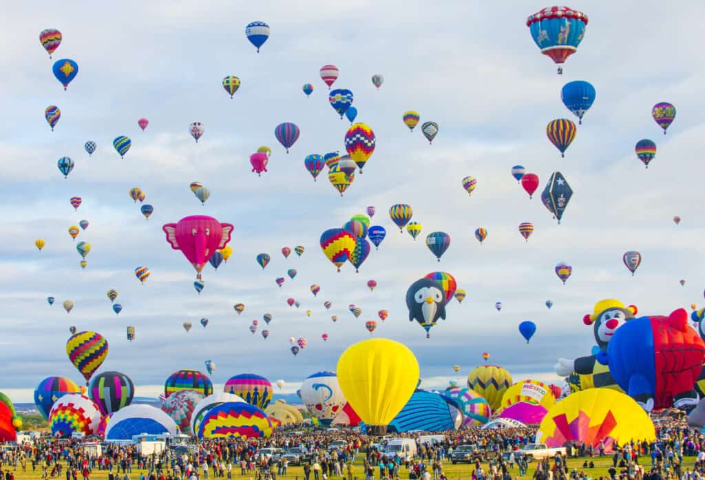balloons at Albuquerque International Balloon Fiesta