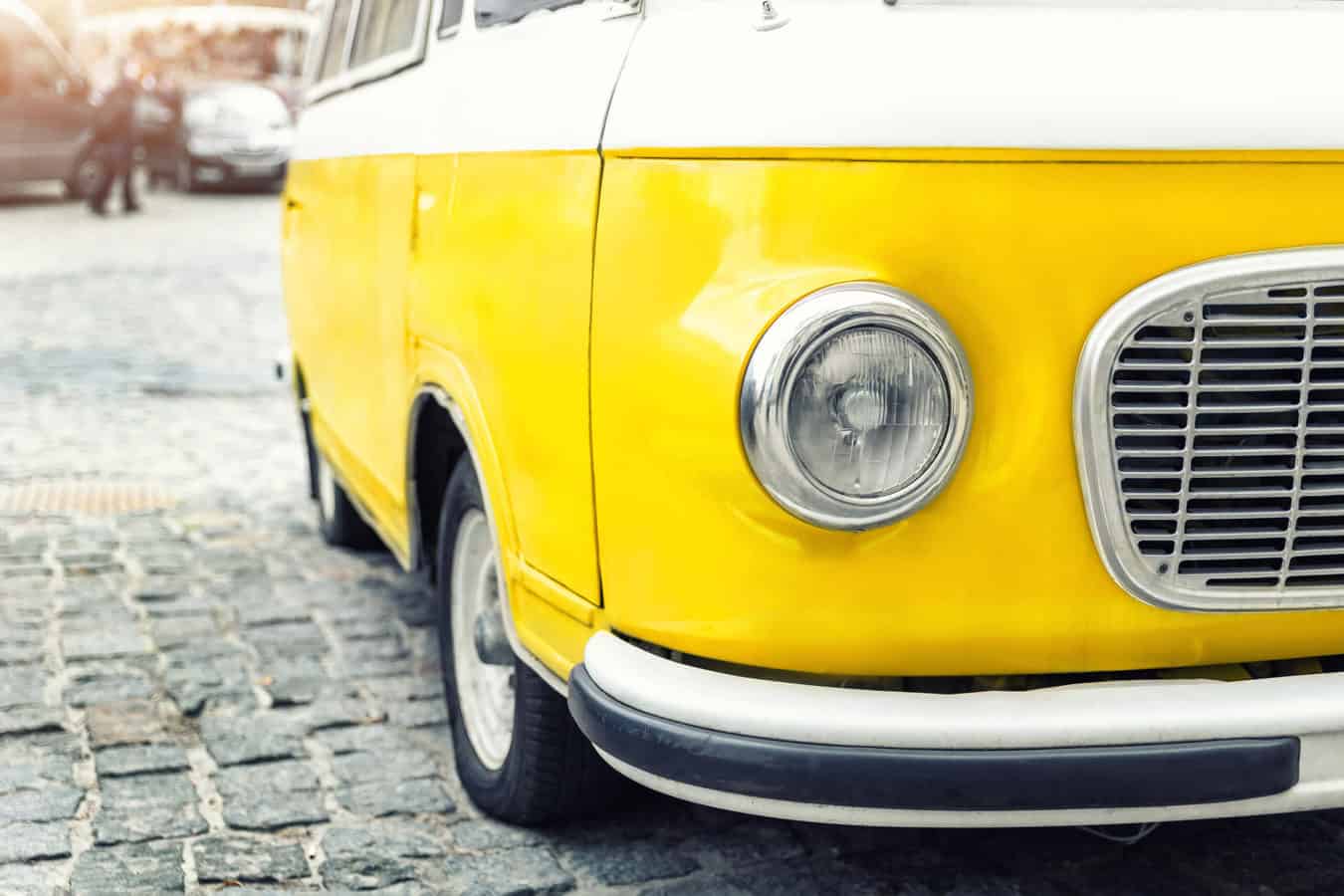 yellow VW van