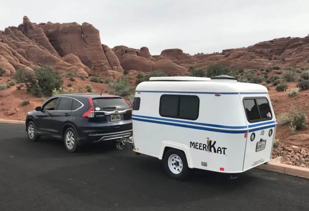 MeerKat trailer towed by small SUV