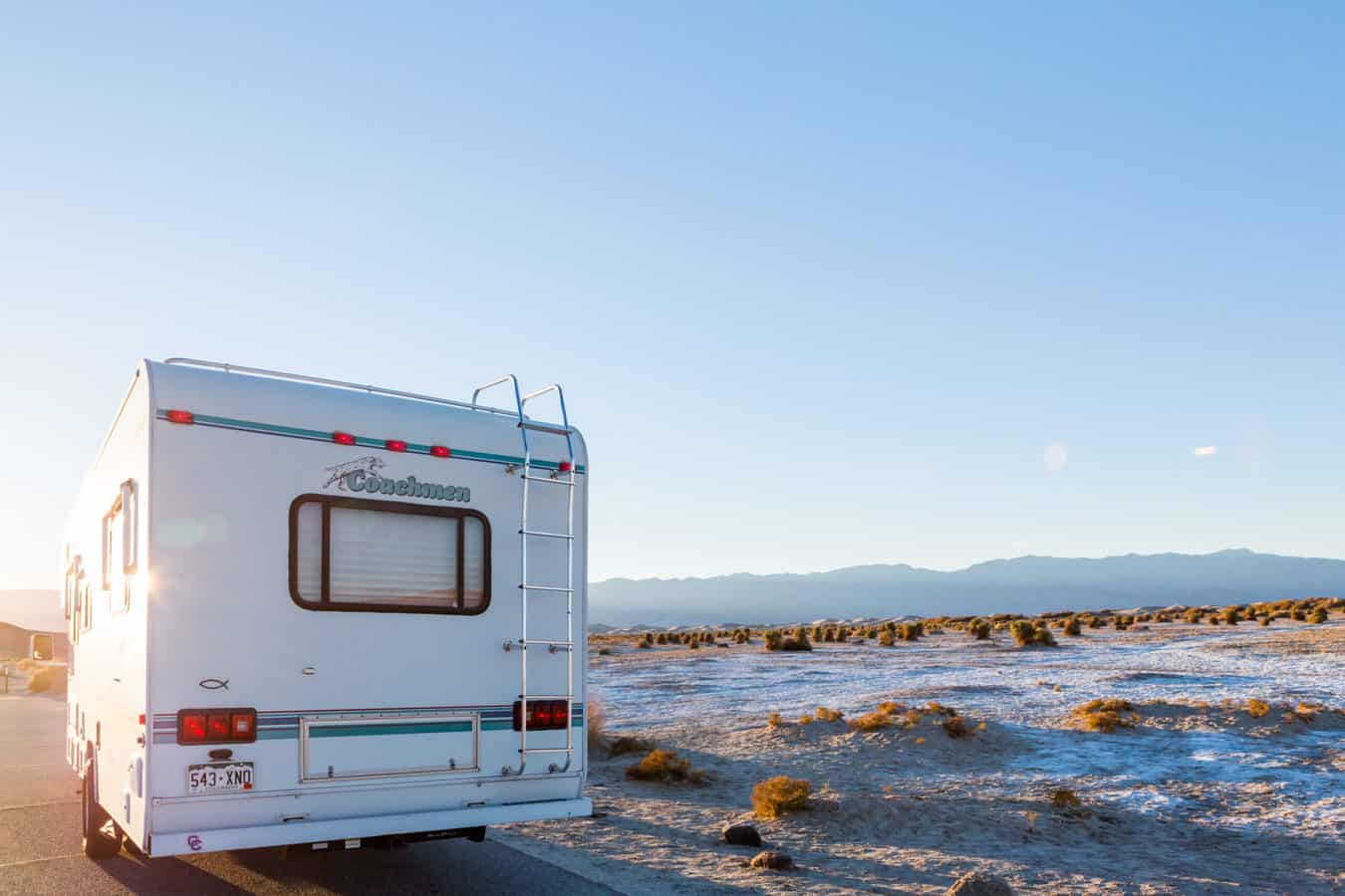 RV at national park - roadschooling families