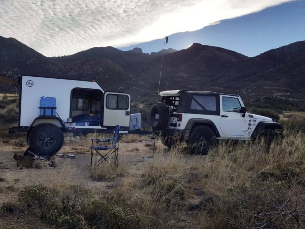 Gobi X trailer and Jeep