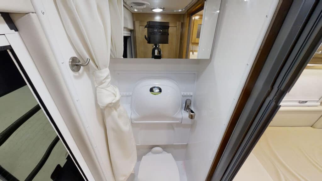 camper van with a bathroom 