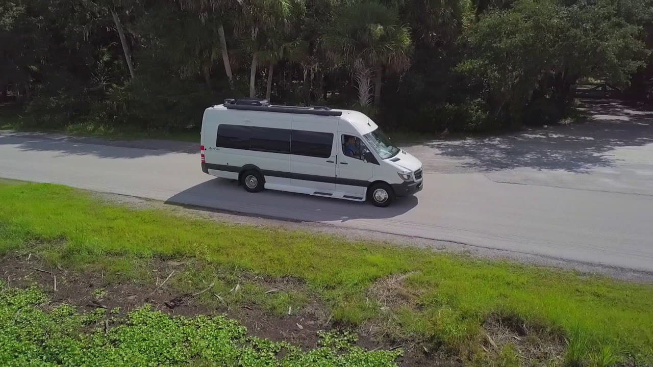 camper van with a bathroom