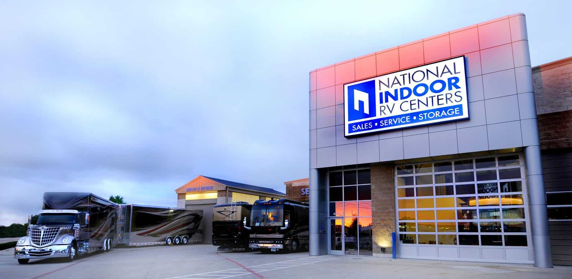Exterior view of national indoor rv center