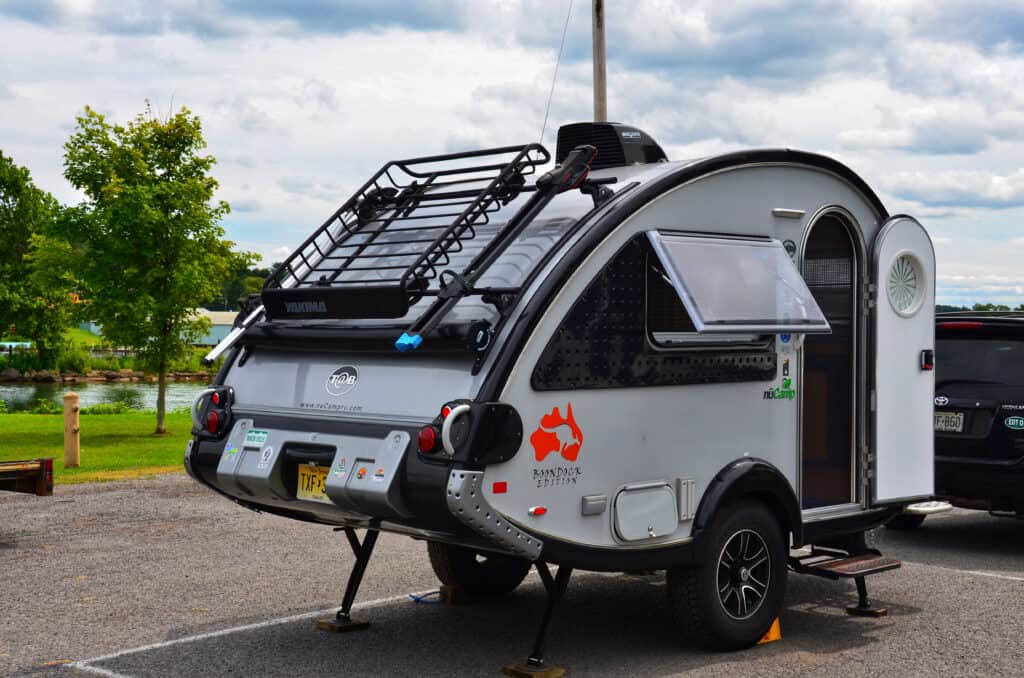 teardrop trailer - one of the lightweight campers you can pull with a car