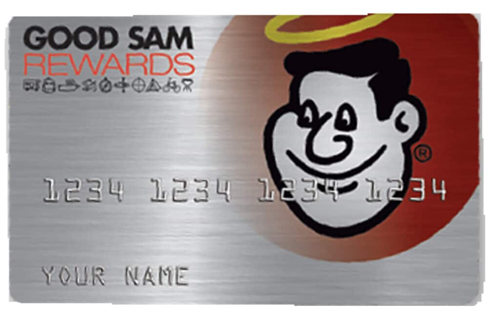 Good Sam Rewards Visa Credit Card, one of the best gas credit cards for RVers