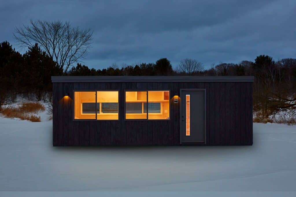 all electric tiny homes in the dark