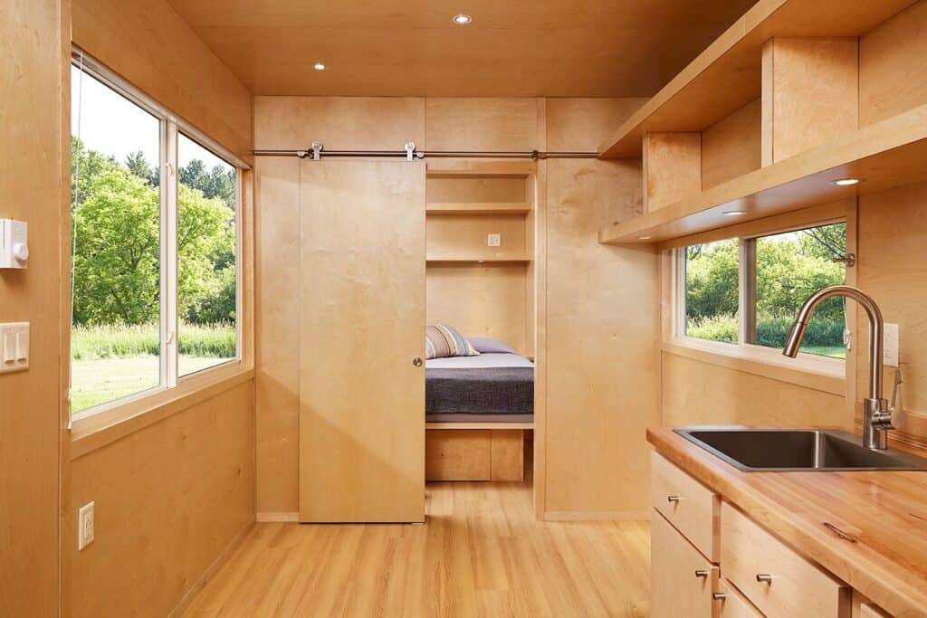 interior of electric tiny homes