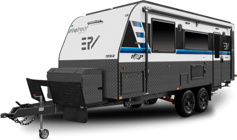 fully electric RV stock photo