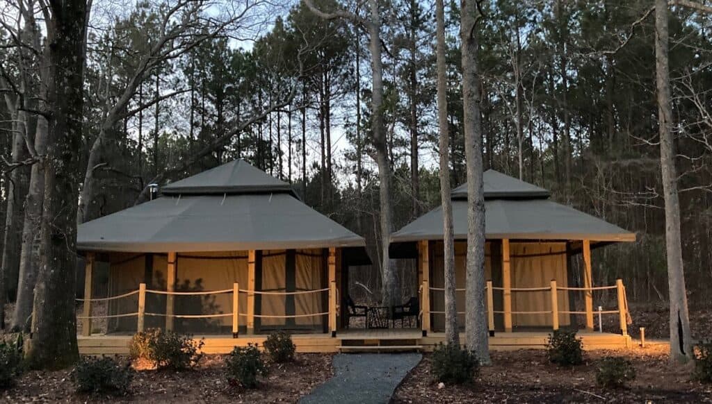yurts/cabins at new RV park