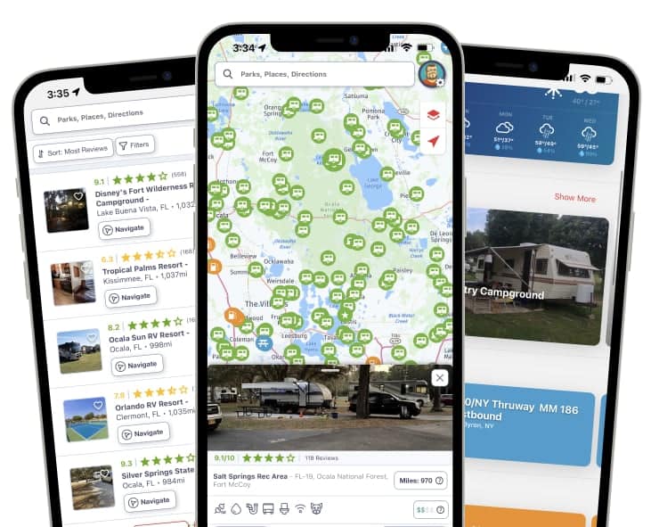 The RV LIFE GPS & Campgrounds app