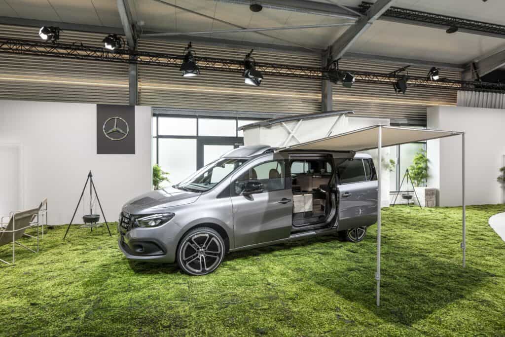 Mercedes Benz electric minivan camper concept
