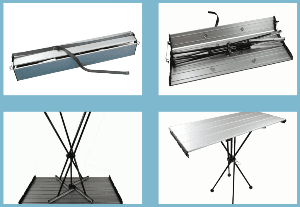 The 4 assembly points for the TakTable