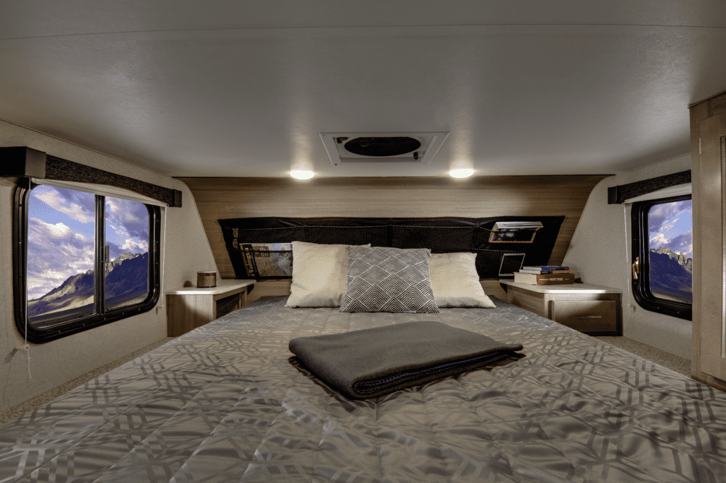 bedroom in camper