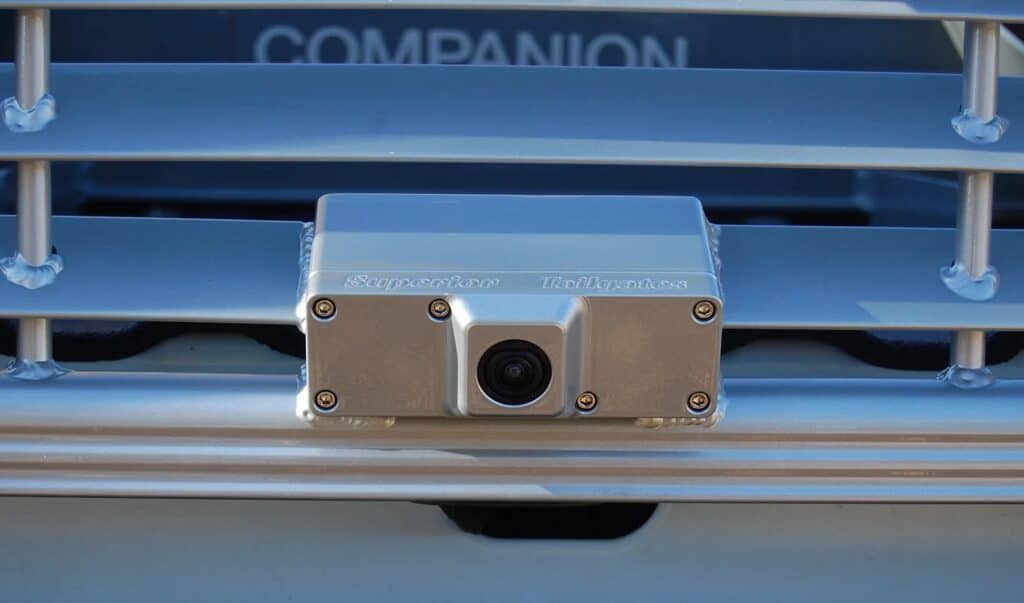 close up of camera node on a Superior Tailgate