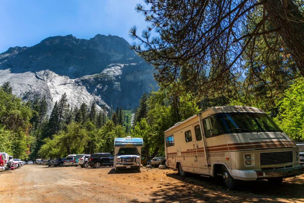 campground at Yosemite - feature image for national park permits