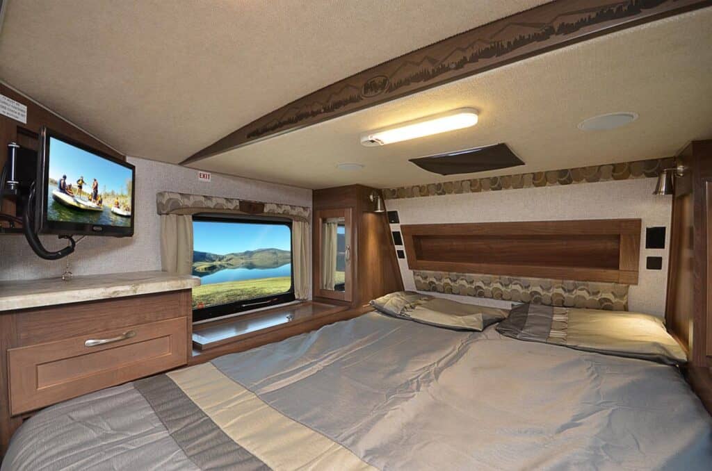 interior of truck campers