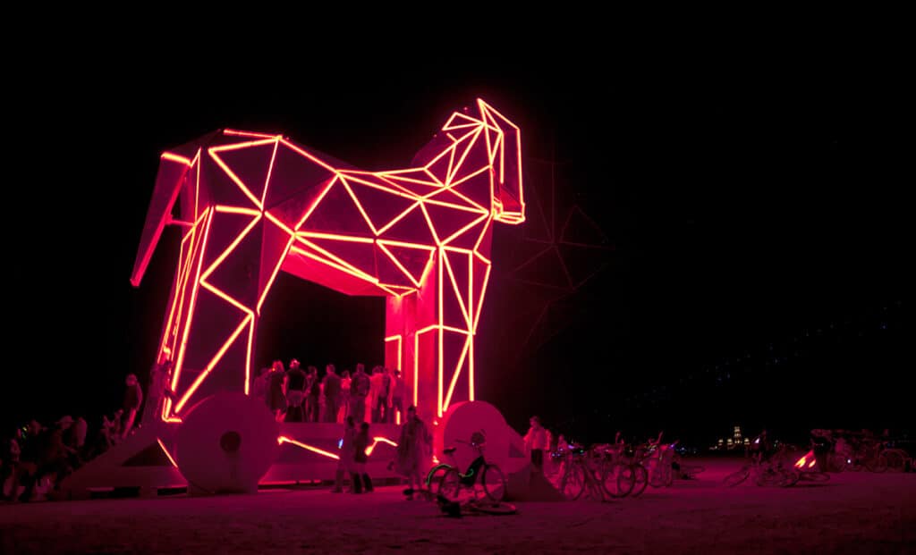 Trojan horse at Burning Man