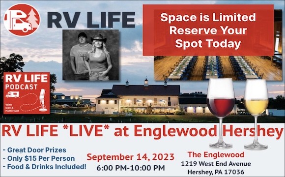 Advertisement for RV LIFE Live at Englewood Hershey