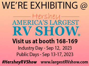 Advertisement for Hershey RV Show.