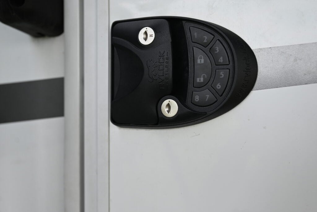 RV lock closeup, image for RV security