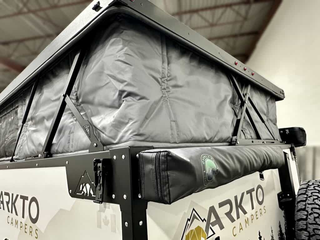 The optional electric lift roof on the Arkto Campers G12. Photo: Arkto Campers.